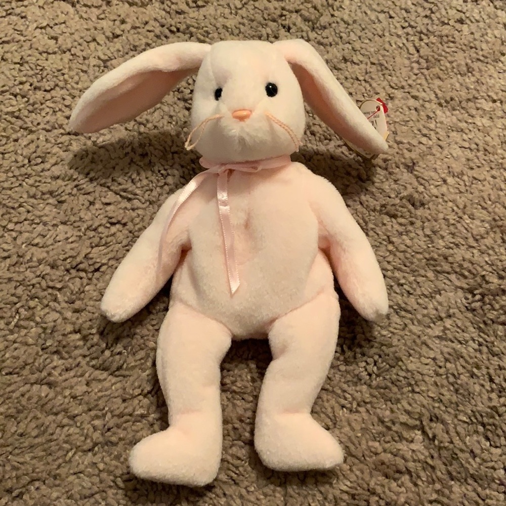 1996 Original Ty Beanie Baby Bunny (Hoppity)